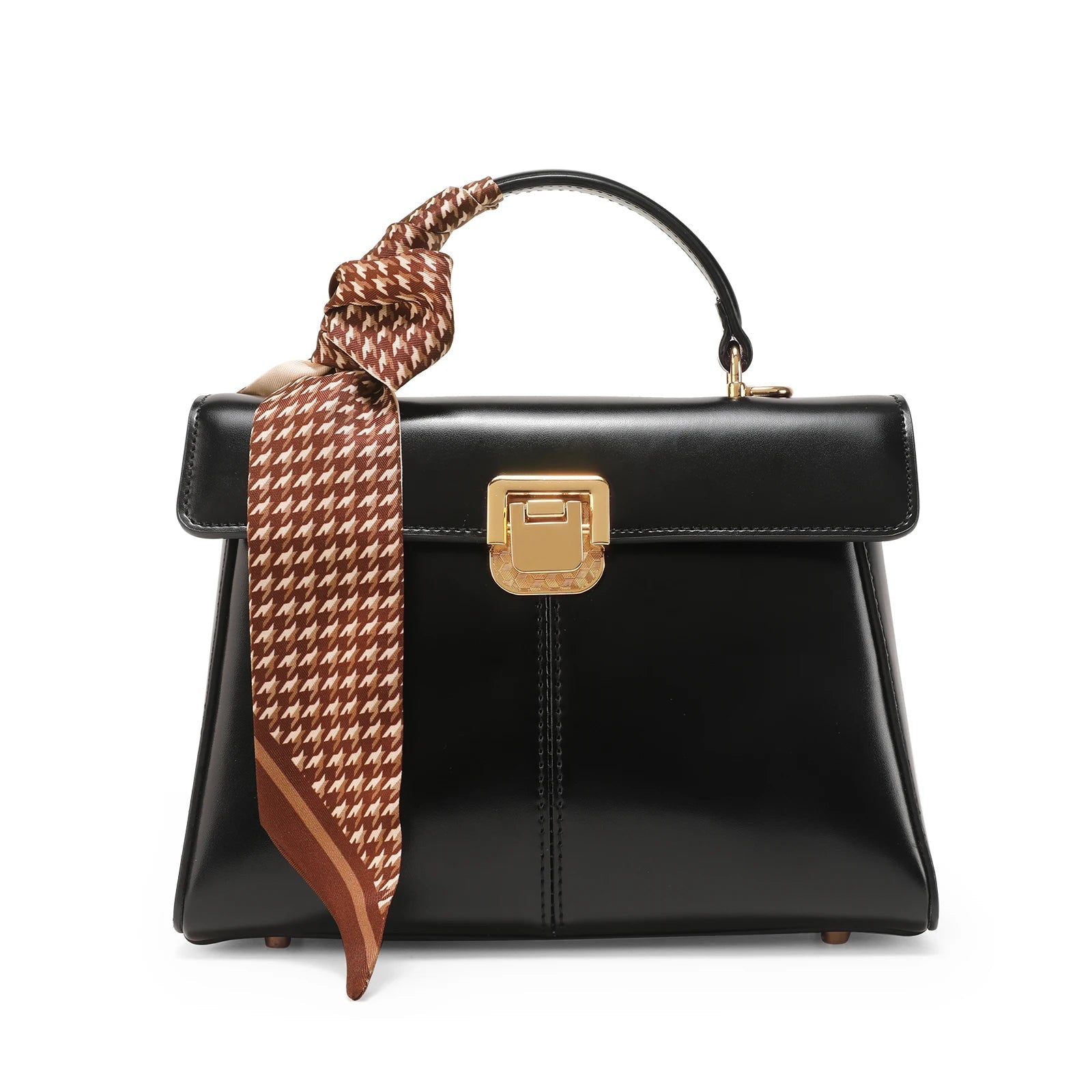 ITAMOOD Genuine Leather Women's Bag Luxury Branded Women's Handbag Fashionable and Versatile Crossbody Bag With Scarf Decor - RELUX.STORE