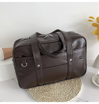 Japanese Casual PU Shoulder Bag Junior High School Students School Bag Handbag Anime Uniform Bag Tote Bags for Women Bolsos - RELUX.STORE
