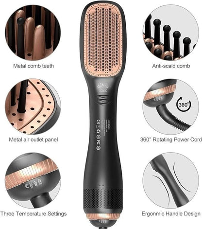 “Joy Professional Styling Brush – Detangling & Smooth Hair Brush for All Hair Types | Salon - Quality Hair Care & Styling Tool” - RELUX.STORE