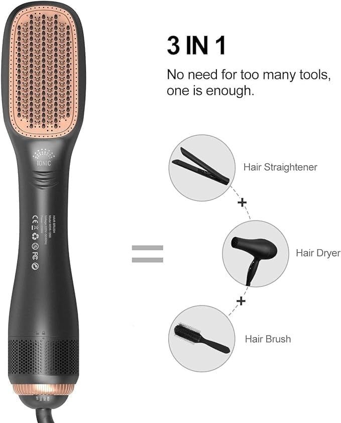 “Joy Professional Styling Brush – Detangling & Smooth Hair Brush for All Hair Types | Salon - Quality Hair Care & Styling Tool” - RELUX.STORE