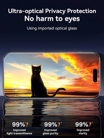 "Joyroom 1/2PCS Anti - Spy Privacy Screen Protector for iPhone 17 Pro Max / 17 Pro / 17 Air – Tempered Glass Film" - RELUX.STORE