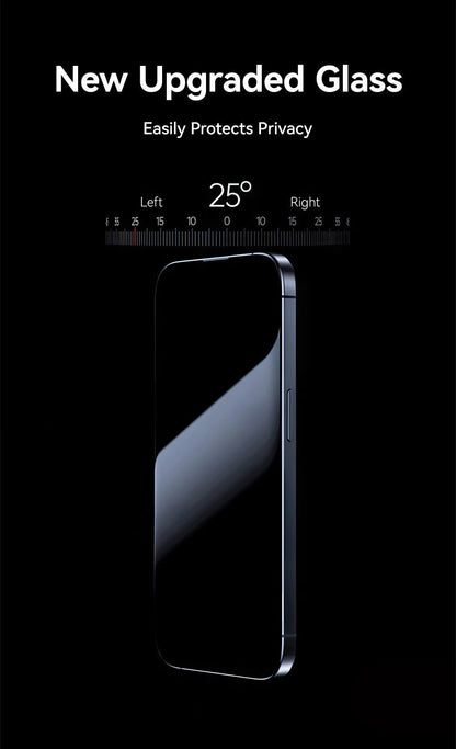 "Joyroom 1/2PCS Anti - Spy Privacy Screen Protector for iPhone 17 Pro Max / 17 Pro / 17 Air – Tempered Glass Film" - RELUX.STORE
