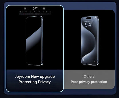 "Joyroom 1/2PCS Anti - Spy Privacy Screen Protector for iPhone 17 Pro Max / 17 Pro / 17 Air – Tempered Glass Film" - RELUX.STORE