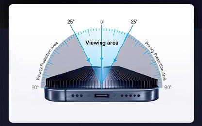 "Joyroom 1/2PCS Anti - Spy Privacy Screen Protector for iPhone 17 Pro Max / 17 Pro / 17 Air – Tempered Glass Film" - RELUX.STORE