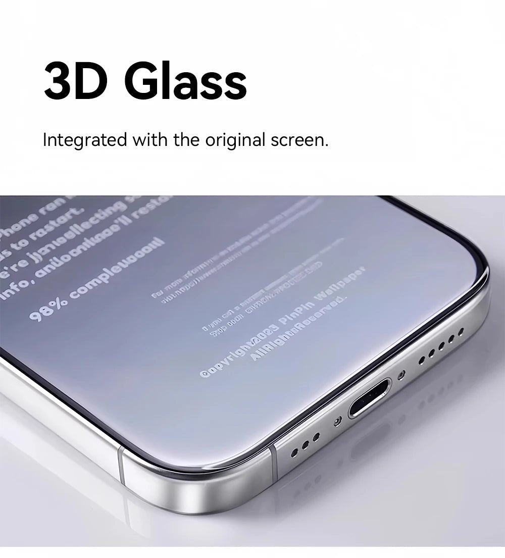 "Joyroom HD Tempered Glass Screen Protector for iPhone 17 / 17 Pro / 17 Pro Max / 17 Air – Full Coverage, Anti - Scratch, Anti - Fingerprint, Bubble - Free Installation" - RELUX.STORE