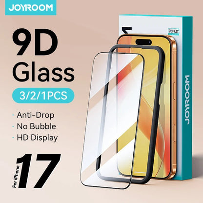 "Joyroom HD Tempered Glass Screen Protector for iPhone 17 / 17 Pro / 17 Pro Max / 17 Air – Full Coverage, Anti - Scratch, Anti - Fingerprint, Bubble - Free Installation" - RELUX.STORE