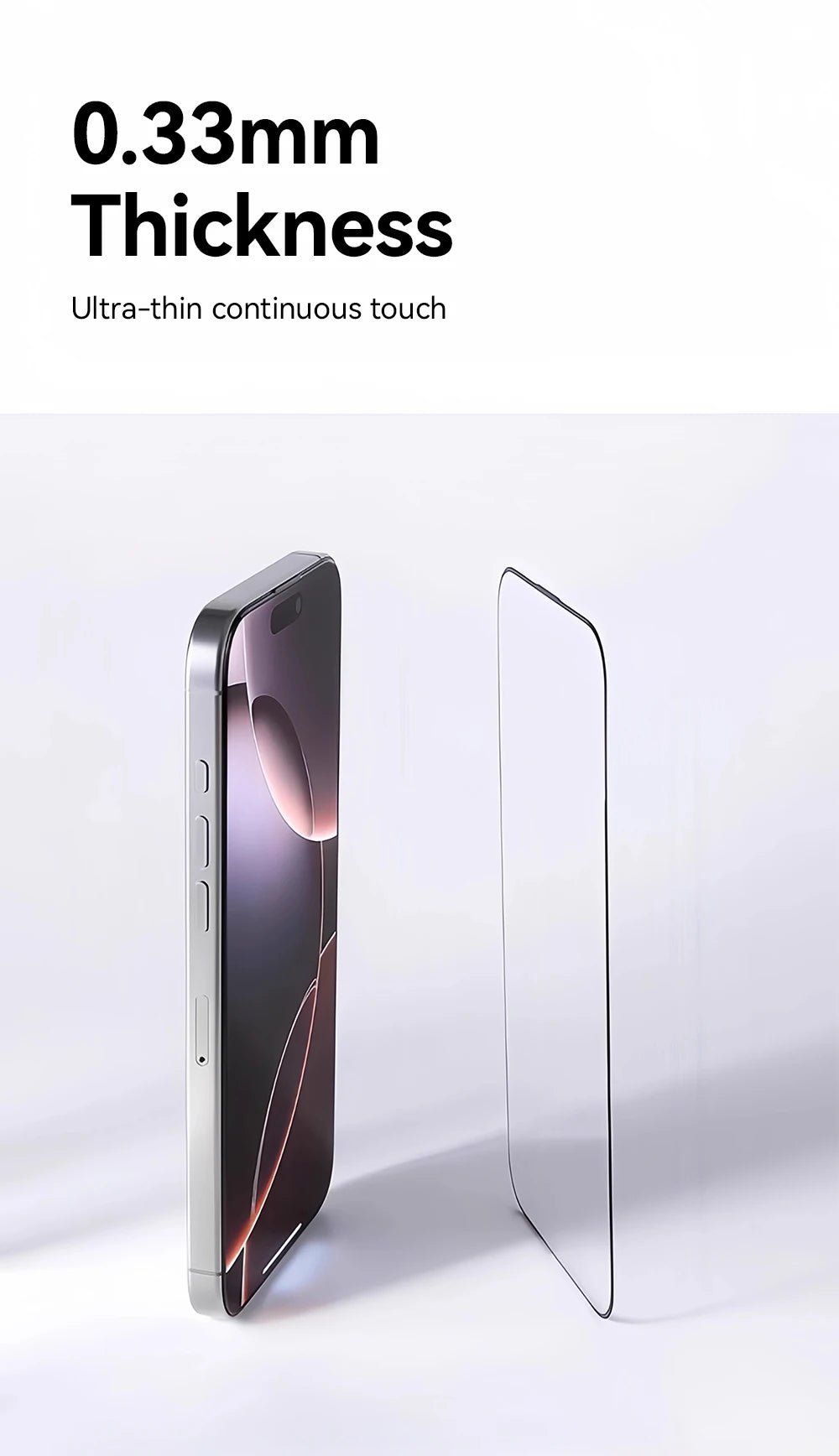 "Joyroom HD Tempered Glass Screen Protector for iPhone 17 / 17 Pro / 17 Pro Max / 17 Air – Full Coverage, Anti - Scratch, Anti - Fingerprint, Bubble - Free Installation" - RELUX.STORE