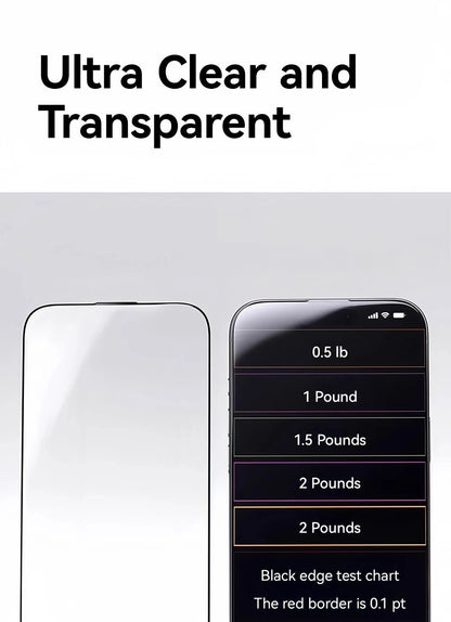 "Joyroom HD Tempered Glass Screen Protector for iPhone 17 / 17 Pro / 17 Pro Max / 17 Air – Full Coverage, Anti - Scratch, Anti - Fingerprint, Bubble - Free Installation" - RELUX.STORE