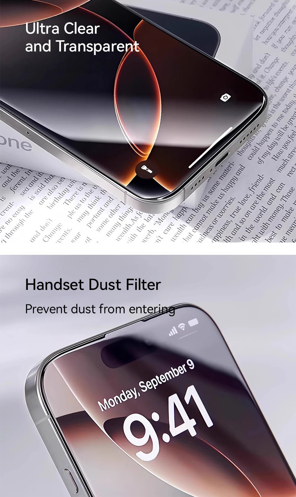 "Joyroom HD Tempered Glass Screen Protector for iPhone 17 / 17 Pro / 17 Pro Max / 17 Air – Full Coverage, Anti - Scratch, Anti - Fingerprint, Bubble - Free Installation" - RELUX.STORE