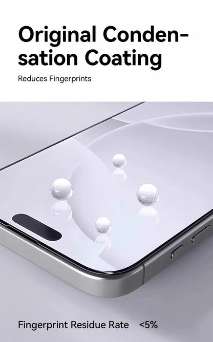 "Joyroom HD Tempered Glass Screen Protector for iPhone 17 / 17 Pro / 17 Pro Max / 17 Air – Full Coverage, Anti - Scratch, Anti - Fingerprint, Bubble - Free Installation" - RELUX.STORE