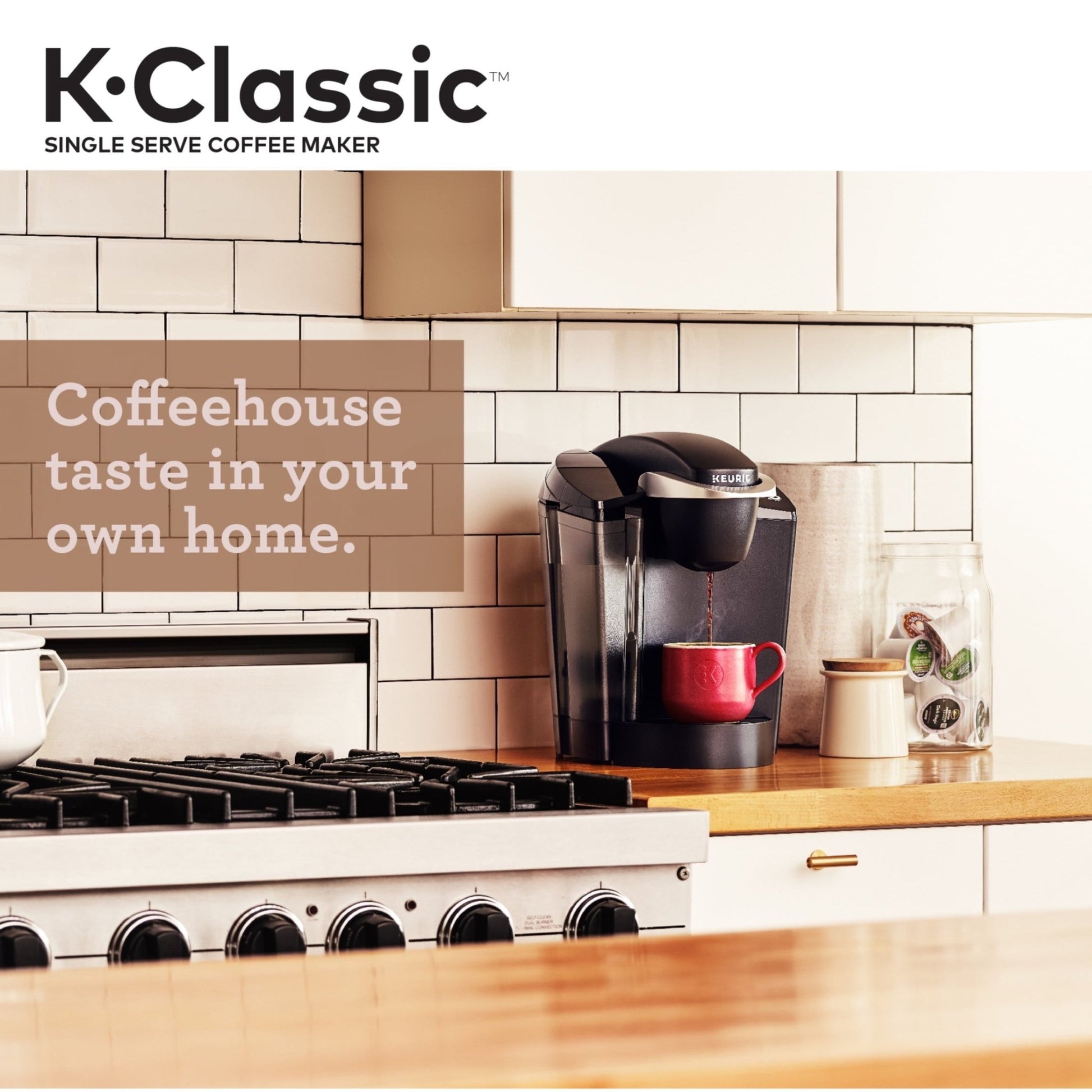 K - Classic Single Serve K - Cup Pod Coffee Maker, Black - RELUX.STORE