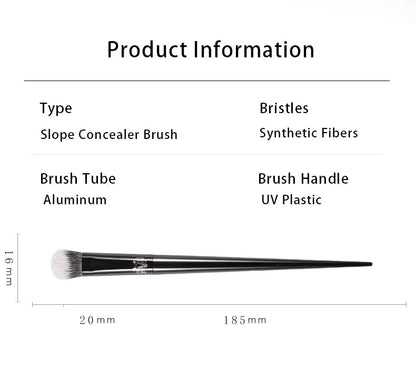 Kat Von D - Makeup Brush 35 Concealer Brush Soft Fiber Hair Elegant Black Handle Brand Makeup Brushes for Woman - RELUX.STORE