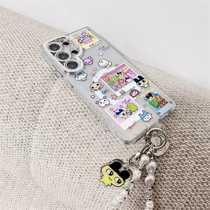 Kawaii Angel Baby Animal Phone Case For Samsung Galaxy S25 Ultra 24 Plus S23 S25 Edge Cover with Stand Chain Cute Magnetic Cases - RELUX.STORE
