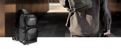 K&F Concept 10L Camera Sling Bag – Hardshell Crossbody Backpack for DSLR & Mirrorless Cameras | Compatible with Sony, Canon, Nikon - RELUX.STORE