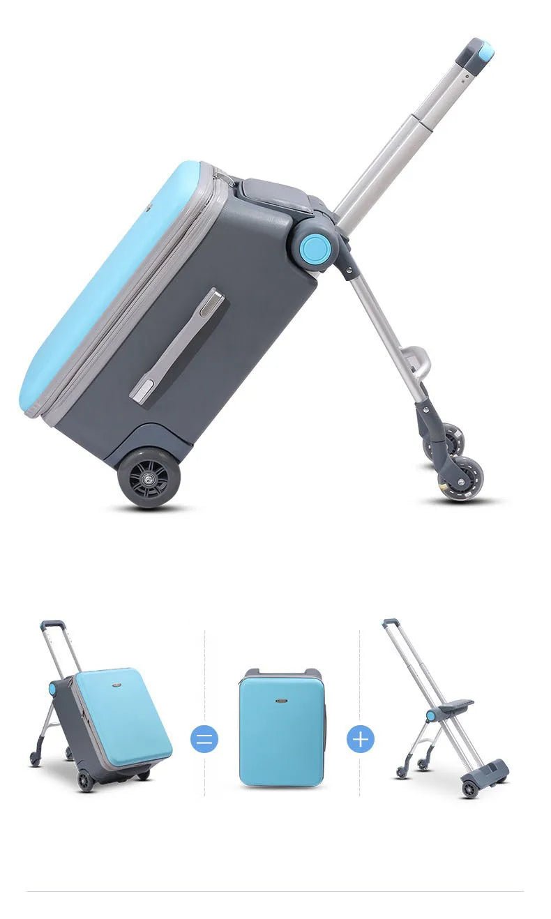 Kids Stroller Travel Suitcase Riding and Sitting Multi - function Waterproof and Wear Resistant Trunk Suitcase Luggage - RELUX.STOREKids Stroller Travel Suitcase Riding and Sitting Multi - function Waterproof and Wear Resistant Trunk Suitcase Luggage