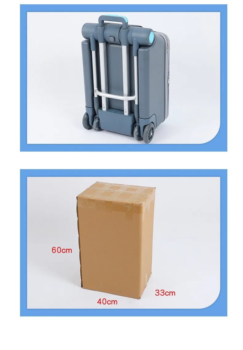 Kids Stroller Travel Suitcase Riding and Sitting Multi - function Waterproof and Wear Resistant Trunk Suitcase Luggage - RELUX.STOREKids Stroller Travel Suitcase Riding and Sitting Multi - function Waterproof and Wear Resistant Trunk Suitcase Luggage