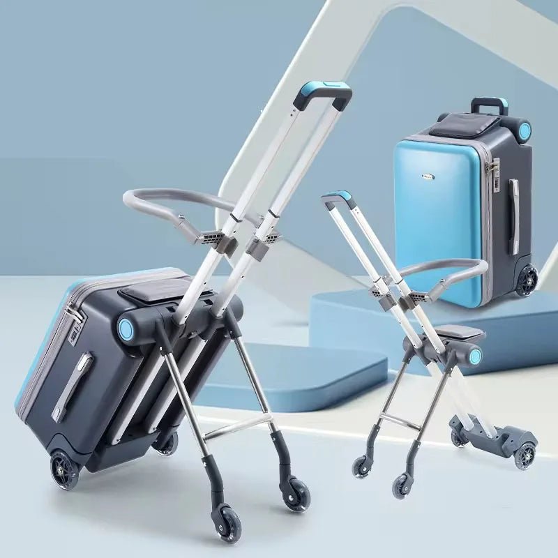 Kids Stroller Travel Suitcase Riding and Sitting Multi - function Waterproof and Wear Resistant Trunk Suitcase Luggage - RELUX.STOREKids Stroller Travel Suitcase Riding and Sitting Multi - function Waterproof and Wear Resistant Trunk Suitcase Luggage
