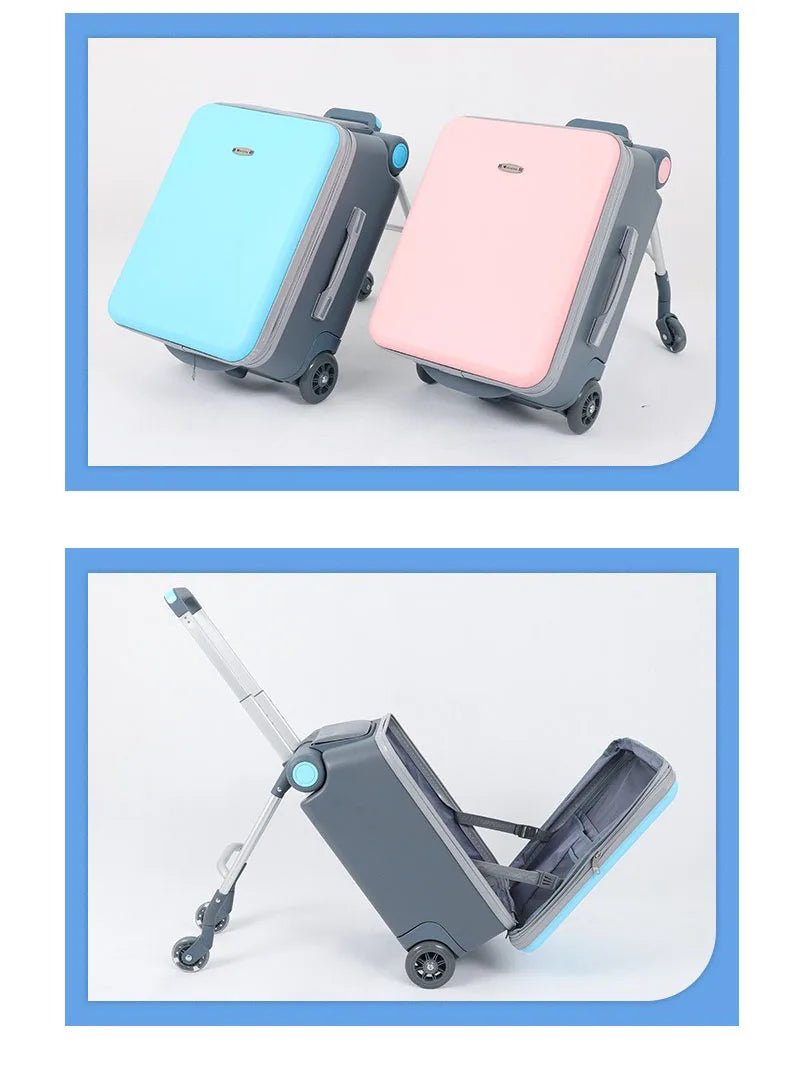 Kids Stroller Travel Suitcase Riding and Sitting Multi - function Waterproof and Wear Resistant Trunk Suitcase Luggage - RELUX.STOREKids Stroller Travel Suitcase Riding and Sitting Multi - function Waterproof and Wear Resistant Trunk Suitcase Luggage