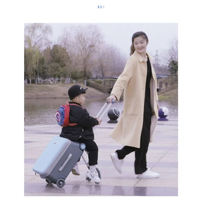 Kids Stroller Travel Suitcase Riding and Sitting Multi - function Waterproof and Wear Resistant Trunk Suitcase Luggage - RELUX.STOREKids Stroller Travel Suitcase Riding and Sitting Multi - function Waterproof and Wear Resistant Trunk Suitcase Luggage