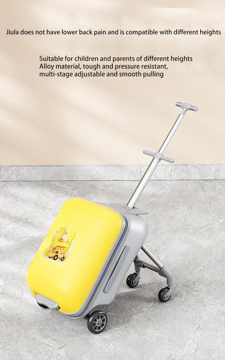 Kids Travel Trolley Suitcase Children Luggage Pulling Cart Travel Seat Carrier Bag Riding Suitcase for Baby Carry - On Luggage - RELUX.STOREKids Travel Trolley Suitcase Children Luggage Pulling Cart Travel Seat Carrier Bag Riding Suitcase for Baby Carry - On Luggage