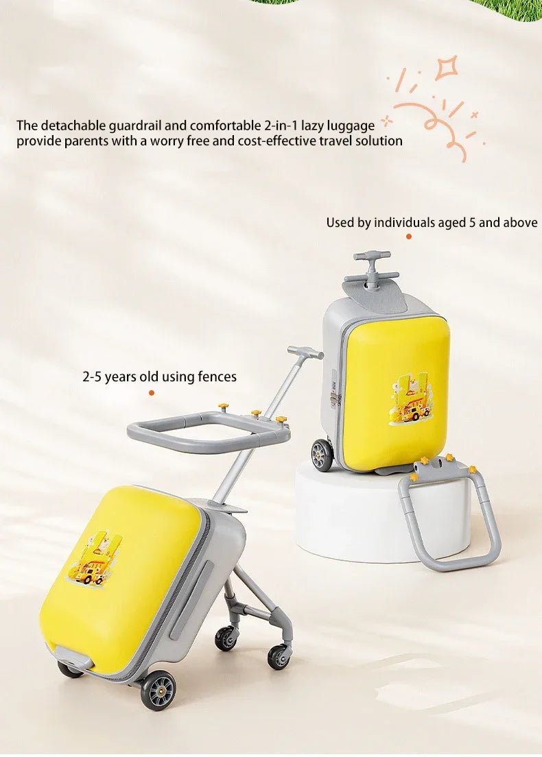 Kids Travel Trolley Suitcase Children Luggage Pulling Cart Travel Seat Carrier Bag Riding Suitcase for Baby Carry - On Luggage - RELUX.STOREKids Travel Trolley Suitcase Children Luggage Pulling Cart Travel Seat Carrier Bag Riding Suitcase for Baby Carry - On Luggage