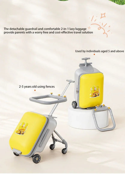 Kids Travel Trolley Suitcase Children Luggage Pulling Cart Travel Seat Carrier Bag Riding Suitcase for Baby Carry - On Luggage - RELUX.STOREKids Travel Trolley Suitcase Children Luggage Pulling Cart Travel Seat Carrier Bag Riding Suitcase for Baby Carry - On Luggage