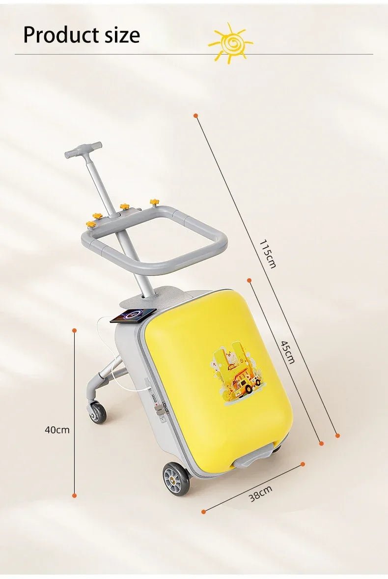 Kids Travel Trolley Suitcase Children Luggage Pulling Cart Travel Seat Carrier Bag Riding Suitcase for Baby Carry - On Luggage - RELUX.STOREKids Travel Trolley Suitcase Children Luggage Pulling Cart Travel Seat Carrier Bag Riding Suitcase for Baby Carry - On Luggage