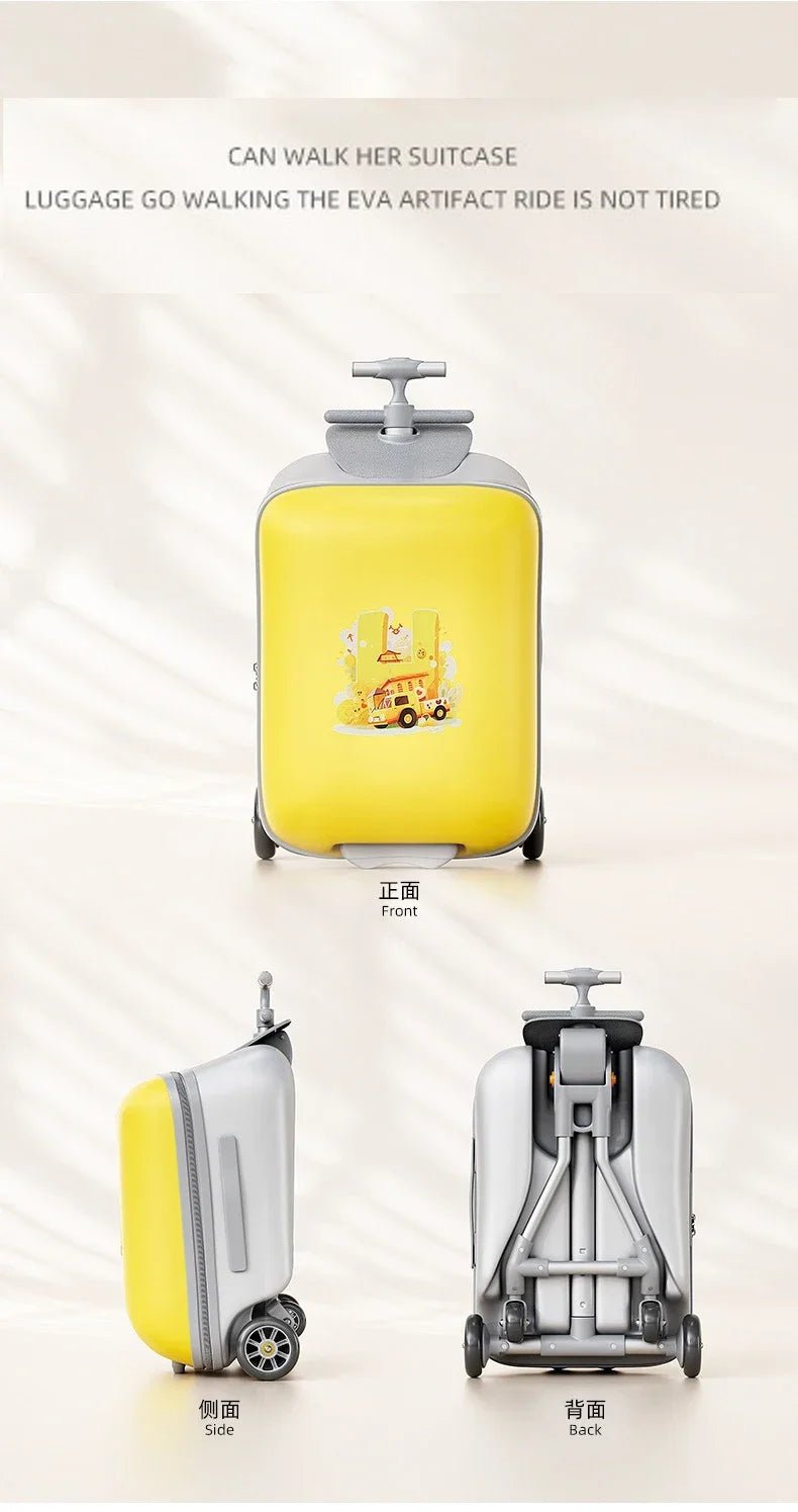 Kids Travel Trolley Suitcase Children Luggage Pulling Cart Travel Seat Carrier Bag Riding Suitcase for Baby Carry - On Luggage - RELUX.STOREKids Travel Trolley Suitcase Children Luggage Pulling Cart Travel Seat Carrier Bag Riding Suitcase for Baby Carry - On Luggage