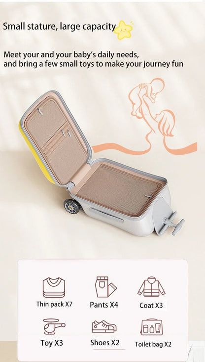 Kids Travel Trolley Suitcase Children Luggage Pulling Cart Travel Seat Carrier Bag Riding Suitcase for Baby Carry - On Luggage - RELUX.STOREKids Travel Trolley Suitcase Children Luggage Pulling Cart Travel Seat Carrier Bag Riding Suitcase for Baby Carry - On Luggage