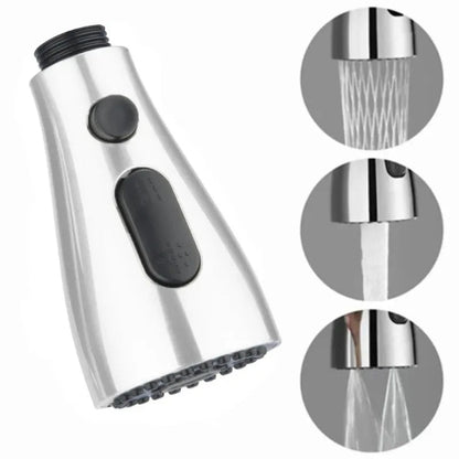 Kitchen Pull Out Faucet Sprayer Nozzle 3 Modes ABS Water Saving Bathroom Basin Sink Shower Spray Head For 1/2" Connection - RELUX.STORE