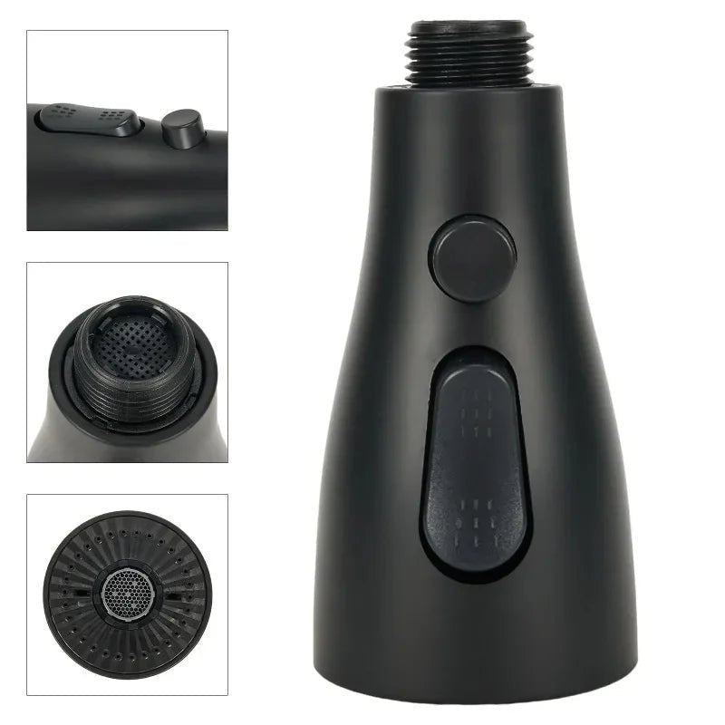 Kitchen Pull Out Faucet Sprayer Nozzle 3 Modes ABS Water Saving Bathroom Basin Sink Shower Spray Head For 1/2" Connection - RELUX.STORE