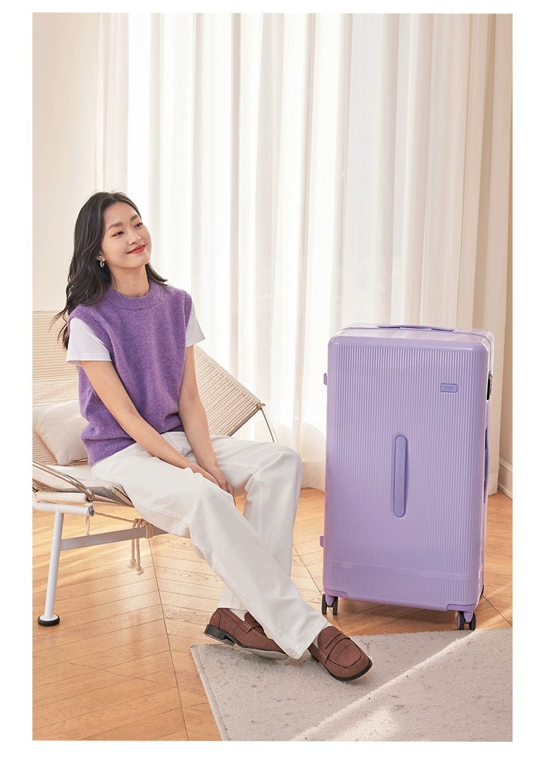 KLQDZMS Rolling Suitcase Large Capacity Trolley Case 20 Inch Boarding Box 22"24"26"28"30 Inch Cart Style Travel Bag Luggage - RELUX.STOREKLQDZMS Rolling Suitcase Large Capacity Trolley Case 20 Inch Boarding Box 22"24"26"28"30 Inch Cart Style Travel Bag Luggage