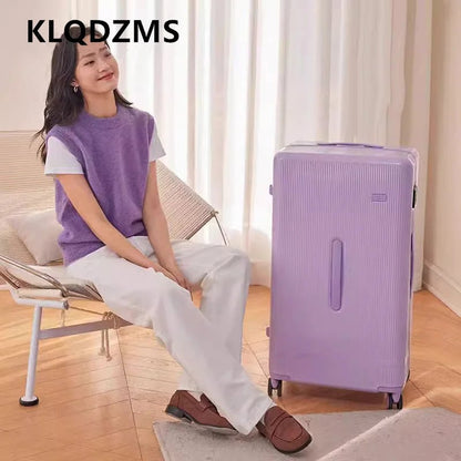 KLQDZMS Rolling Suitcase Large Capacity Trolley Case 20 Inch Boarding Box 22"24"26"28"30 Inch Cart Style Travel Bag Luggage - RELUX.STOREKLQDZMS Rolling Suitcase Large Capacity Trolley Case 20 Inch Boarding Box 22"24"26"28"30 Inch Cart Style Travel Bag Luggage