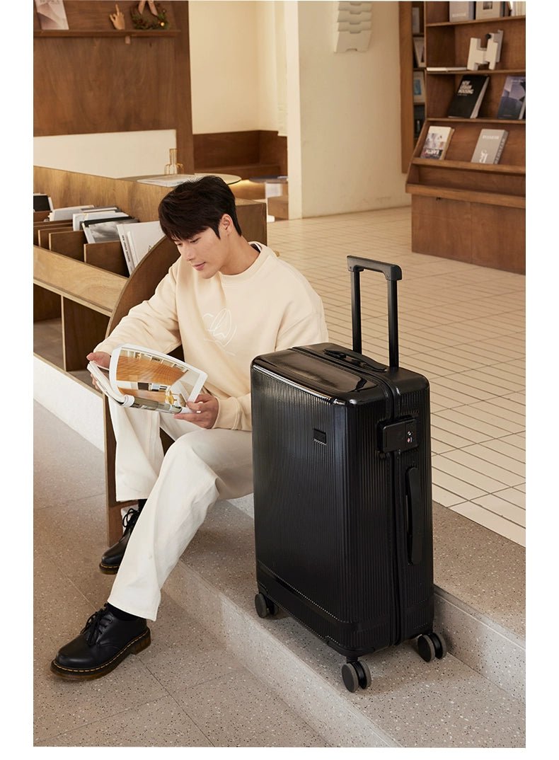KLQDZMS Rolling Suitcase Large Capacity Trolley Case 20 Inch Boarding Box 22"24"26"28"30 Inch Cart Style Travel Bag Luggage - RELUX.STOREKLQDZMS Rolling Suitcase Large Capacity Trolley Case 20 Inch Boarding Box 22"24"26"28"30 Inch Cart Style Travel Bag Luggage