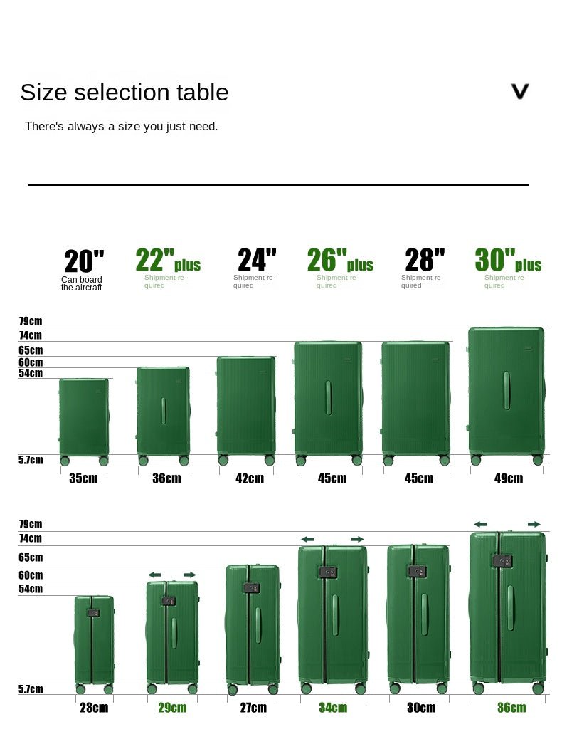 KLQDZMS Rolling Suitcase Large Capacity Trolley Case 20 Inch Boarding Box 22"24"26"28"30 Inch Cart Style Travel Bag Luggage - RELUX.STOREKLQDZMS Rolling Suitcase Large Capacity Trolley Case 20 Inch Boarding Box 22"24"26"28"30 Inch Cart Style Travel Bag Luggage