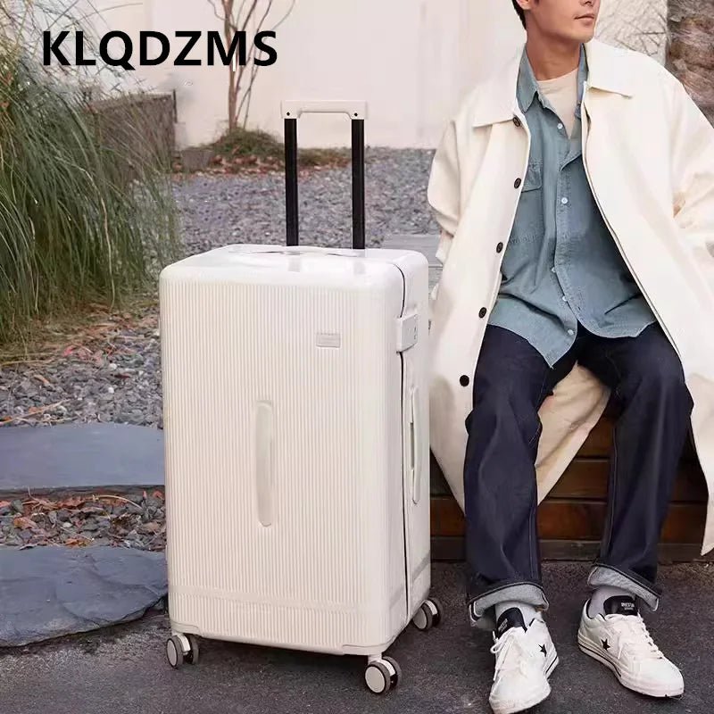 KLQDZMS Rolling Suitcase Large Capacity Trolley Case 20 Inch Boarding Box 22"24"26"28"30 Inch Cart Style Travel Bag Luggage - RELUX.STOREKLQDZMS Rolling Suitcase Large Capacity Trolley Case 20 Inch Boarding Box 22"24"26"28"30 Inch Cart Style Travel Bag Luggage