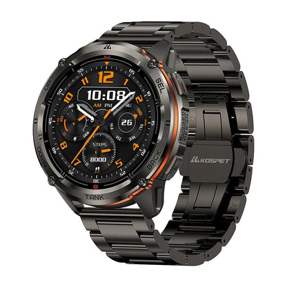 KOSPET TANK T3 Ultra 2 GPS Smart Watch For Men Smartwatch Compass Altimeter Barometric 5ATM IP69K Waterproof AMOLED Mens Watches - RELUX.STORE