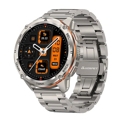 KOSPET TANK T3 Ultra 2 GPS Smart Watch For Men Smartwatch Compass Altimeter Barometric 5ATM IP69K Waterproof AMOLED Mens Watches - RELUX.STORE