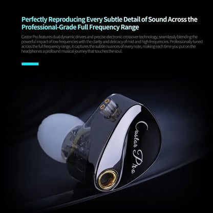 "KZ Castor PRO In - Ear Earphones – HiFi Bass, Dynamic Tunable Sound, High - End Harman Target Earbuds with Improved Bass" - RELUX.STORE