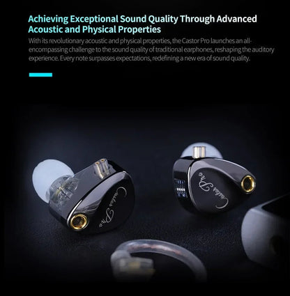 "KZ Castor PRO In - Ear Earphones – HiFi Bass, Dynamic Tunable Sound, High - End Harman Target Earbuds with Improved Bass" - RELUX.STORE