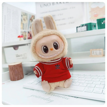 "Labubu 15/17cm Doll Clothing Set – Fashion Hoodie & Pants for V1/V2 Dolls, Korean Idol Trend DIY Outfit Gift" 👕🧸✨ - RELUX.STORE