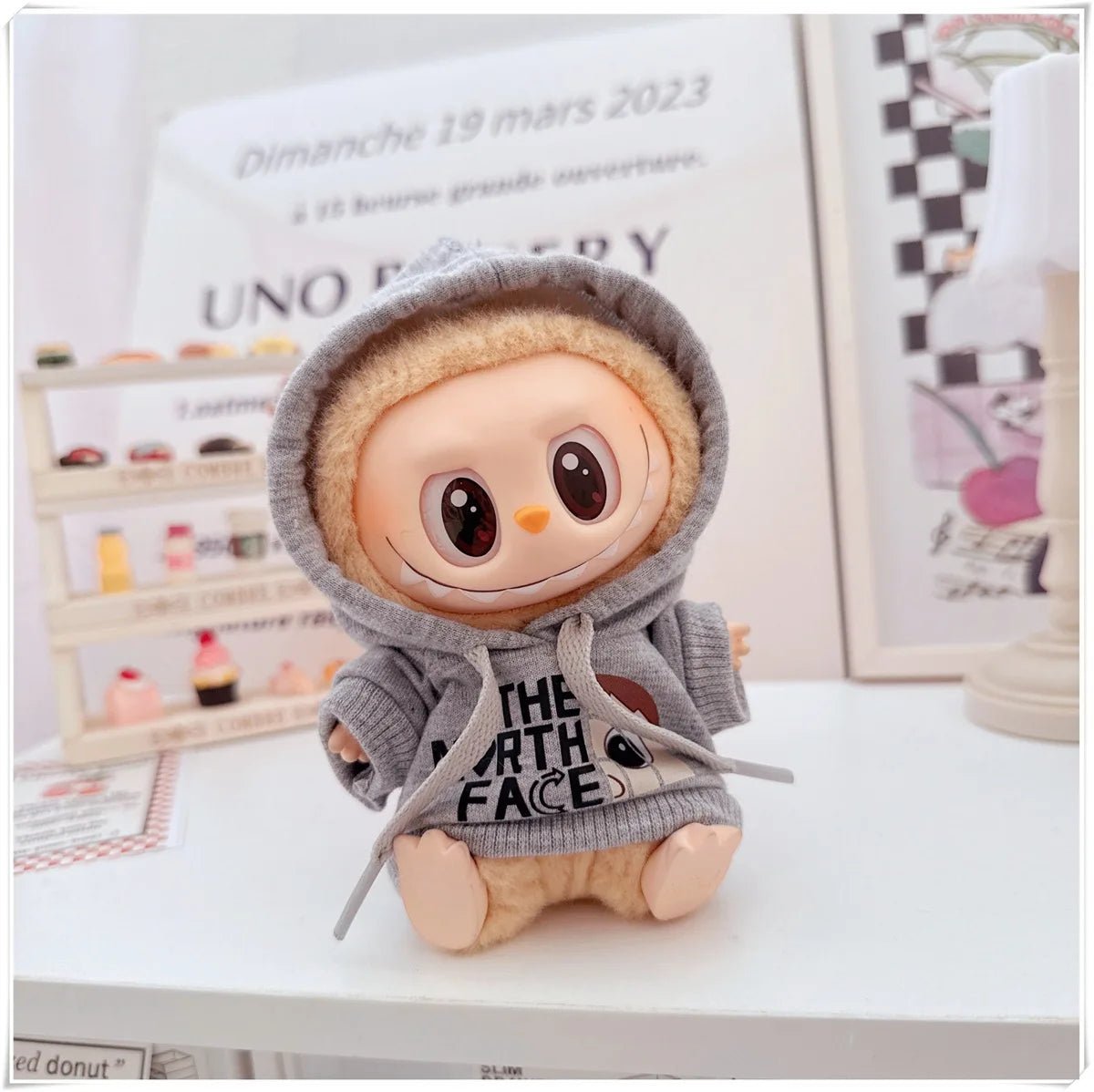 "Labubu 15/17cm Doll Clothing Set – Fashion Hoodie & Pants for V1/V2 Dolls, Korean Idol Trend DIY Outfit Gift" 👕🧸✨ - RELUX.STORE