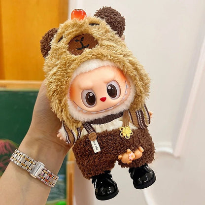 "Labubu 17cm Doll Clothing Set – Cute Casual Dress & Skirt Outfit for Plush Toys, Velcro Fashion Apparel" 👗🧸✨ - RELUX.STORE