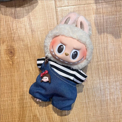 "Labubu 17cm Doll Clothing Set – Cute Casual Dress & Skirt Outfit for Plush Toys, Velcro Fashion Apparel" 👗🧸✨ - RELUX.STORE