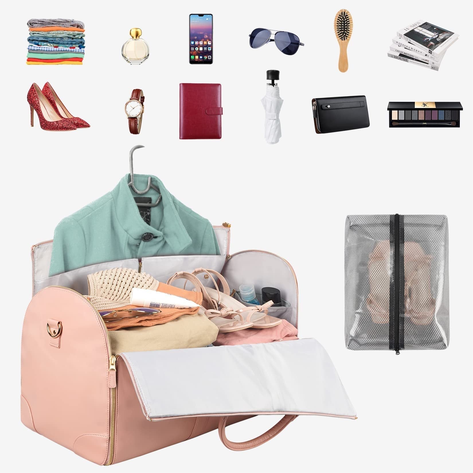 "Large Capacity Women's Travel Duffle Bag – Waterproof Foldable Handbag & Clothes Tote for Travel, Gym, Weekend Getaways" - RELUX.STORE
