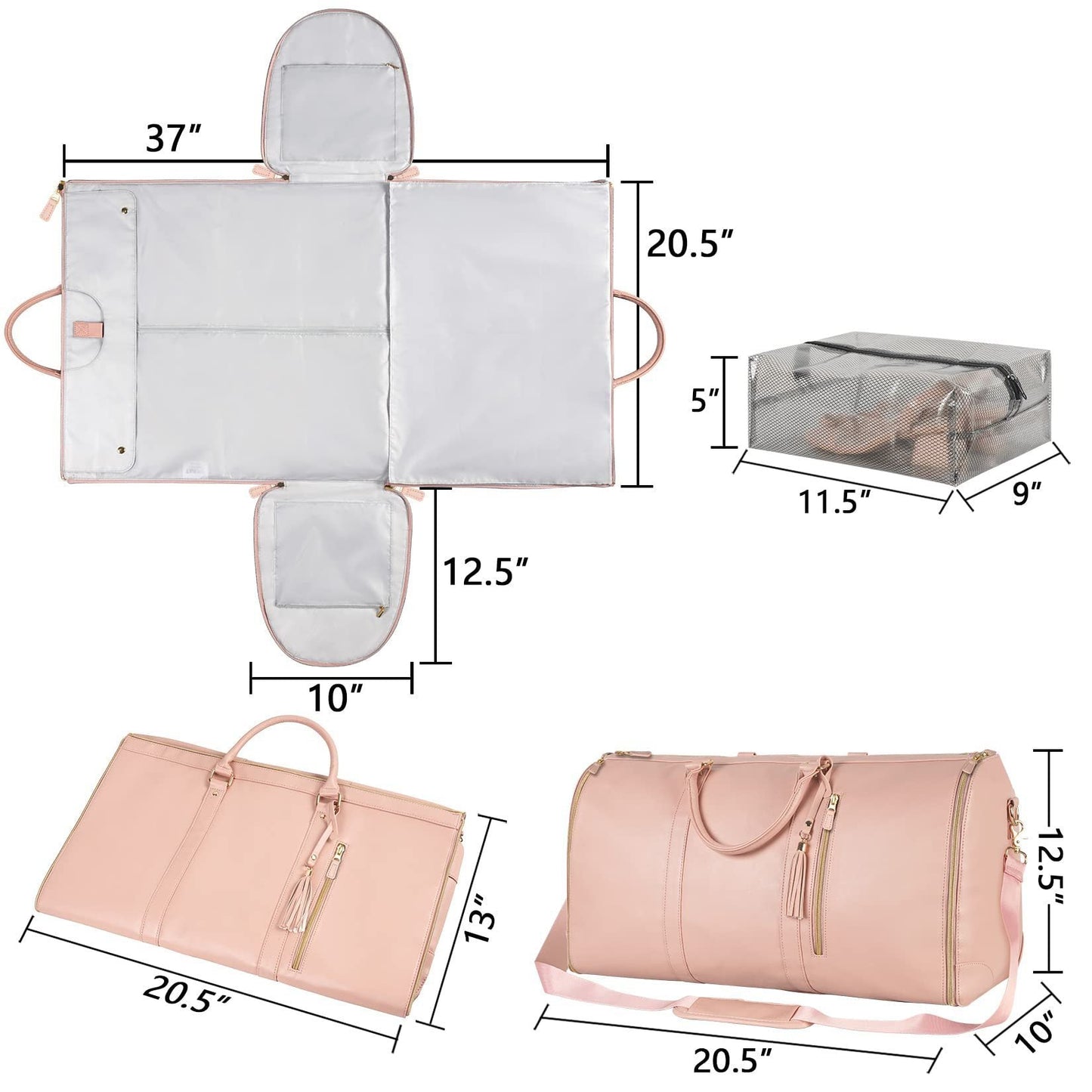 "Large Capacity Women's Travel Duffle Bag – Waterproof Foldable Handbag & Clothes Tote for Travel, Gym, Weekend Getaways" - RELUX.STORE