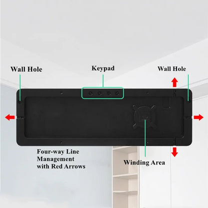 "Large Digital LED Wall Clock – Temperature, Date & Week Display, Dual Alarms, Remote Control, Power - Off Memory, Wall - Mounted & Table Clock" ✅ - RELUX.STORE