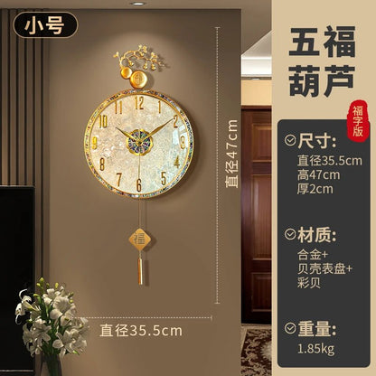 Large Luxury Wall Clocks Modern Cute Restaurant Nordic Fashion Wall Watch Creative Round Relogio De Parede Home Decoration - RELUX.STORE
