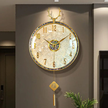 Large Luxury Wall Clocks Modern Cute Restaurant Nordic Fashion Wall Watch Creative Round Relogio De Parede Home Decoration - RELUX.STORE