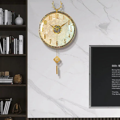 Large Luxury Wall Clocks Modern Cute Restaurant Nordic Fashion Wall Watch Creative Round Relogio De Parede Home Decoration - RELUX.STORE